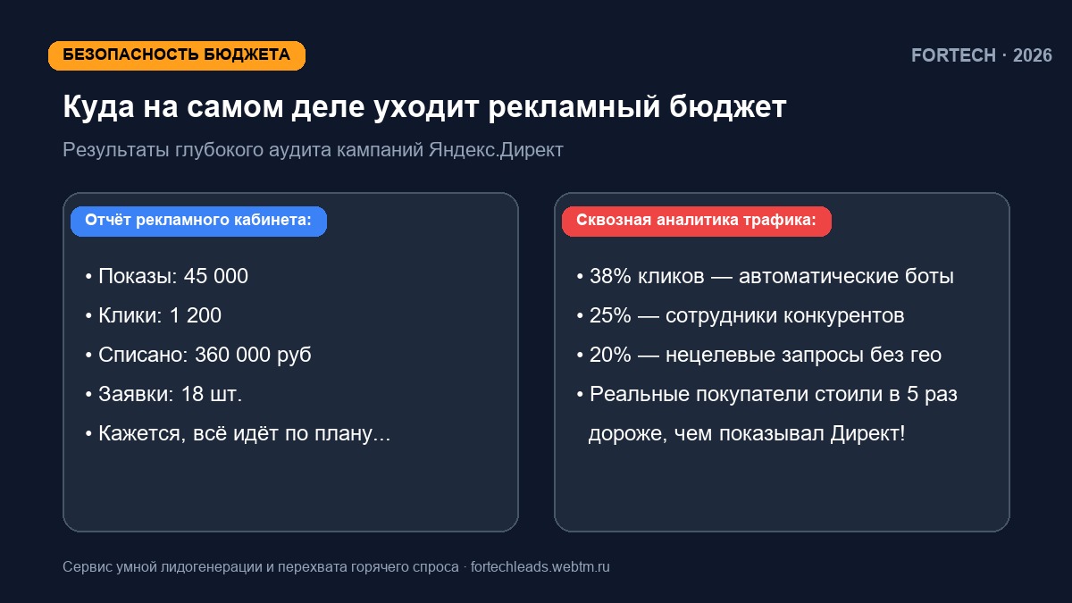 Бизнес-мем: Эпоха нейросетевых ботов: как скликивание в Яндекс.Директе сжигает до 40% бюджета и как защитить оборотные средства